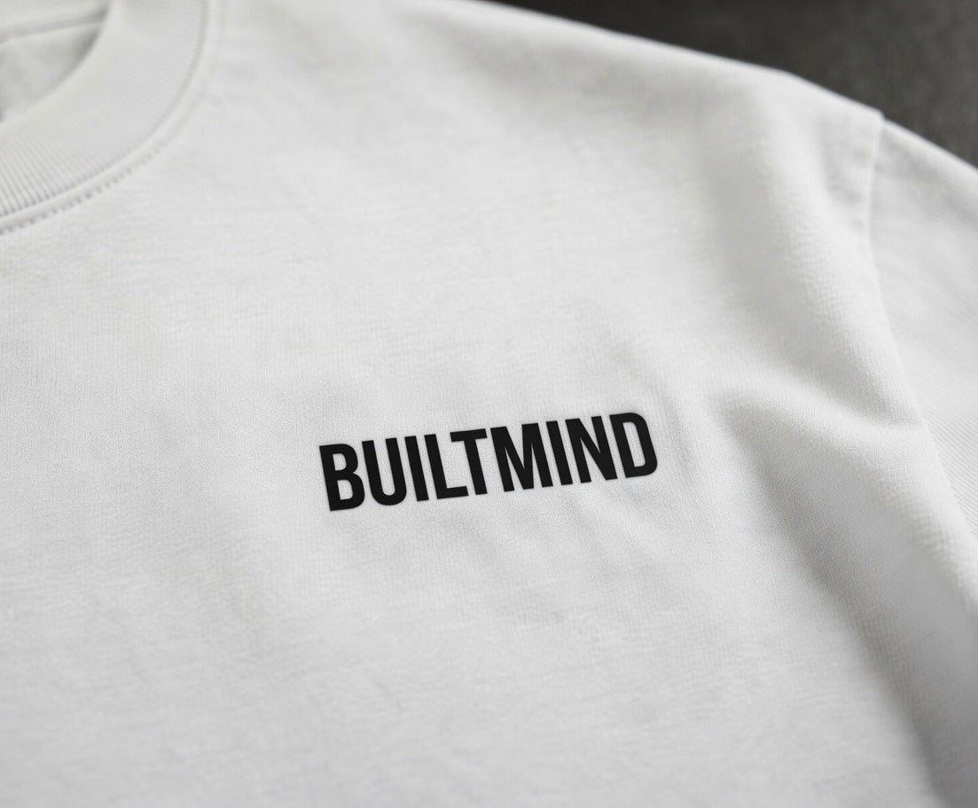 BuiltMind Essential Tee – White