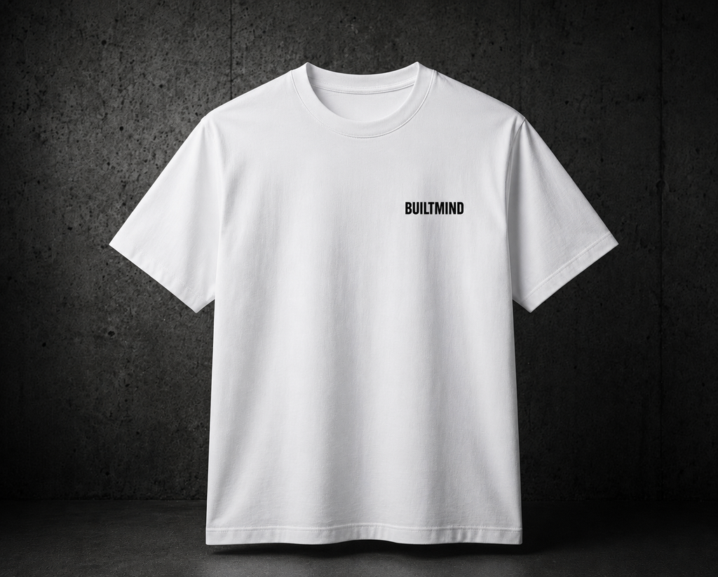 BuiltMind Essential Tee – White