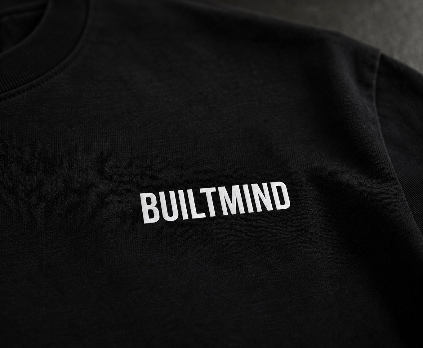 BuiltMind Essential Tee – Black