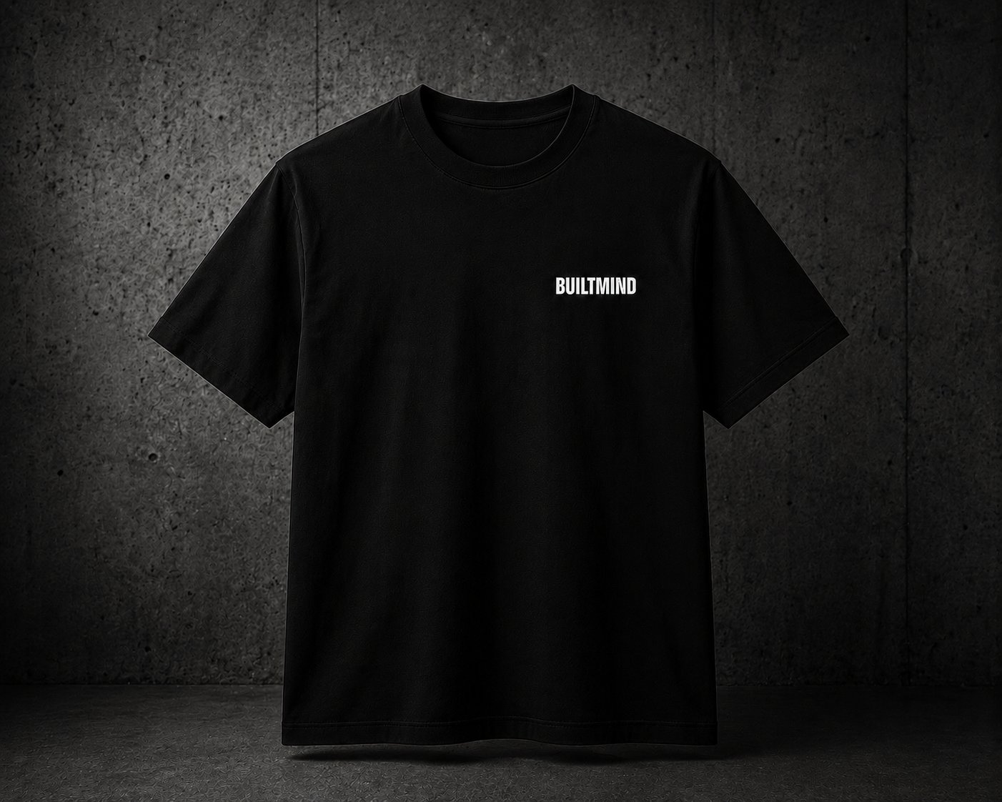 BuiltMind Essential Tee – Black