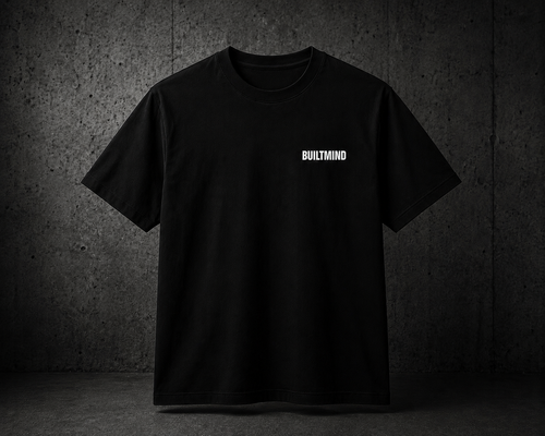 BuiltMind Essential Tee – Black
