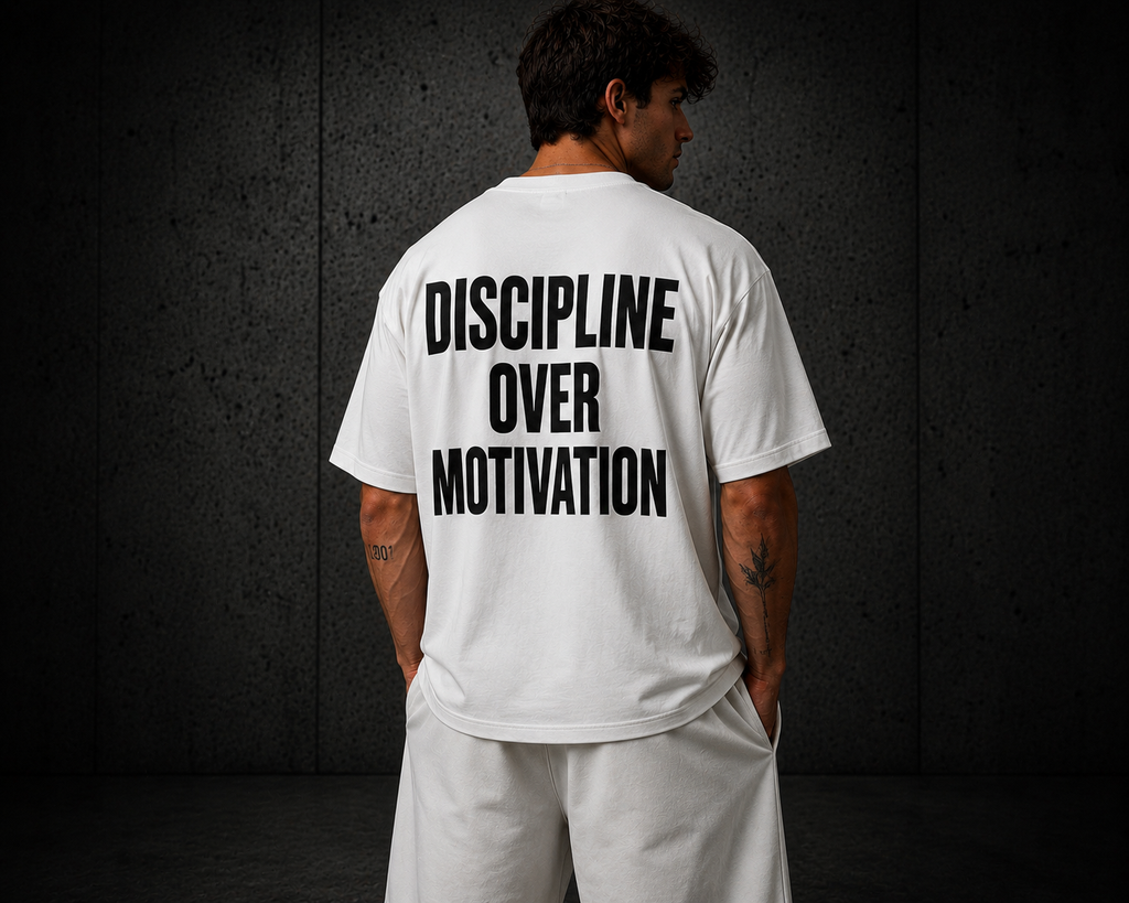 BuiltMind Discipline Tee-White