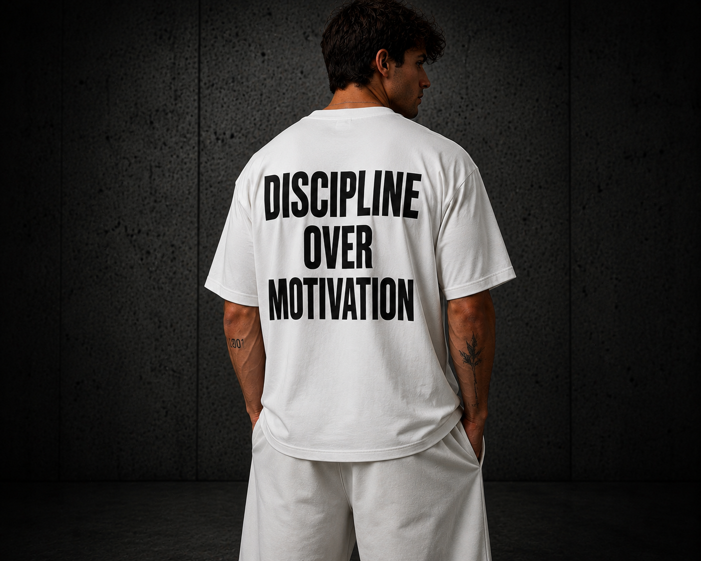 BuiltMind Discipline Tee-White