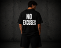 No Excuses Tee-Black